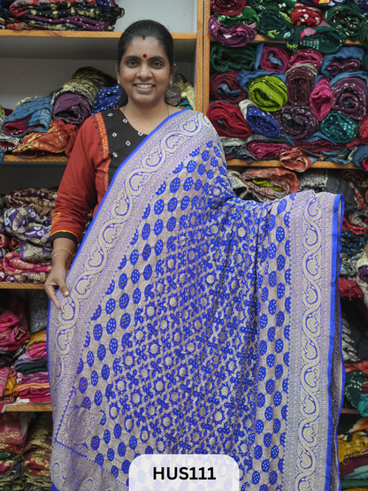 PURE KHADDI GEORGETTE DUPPATTA