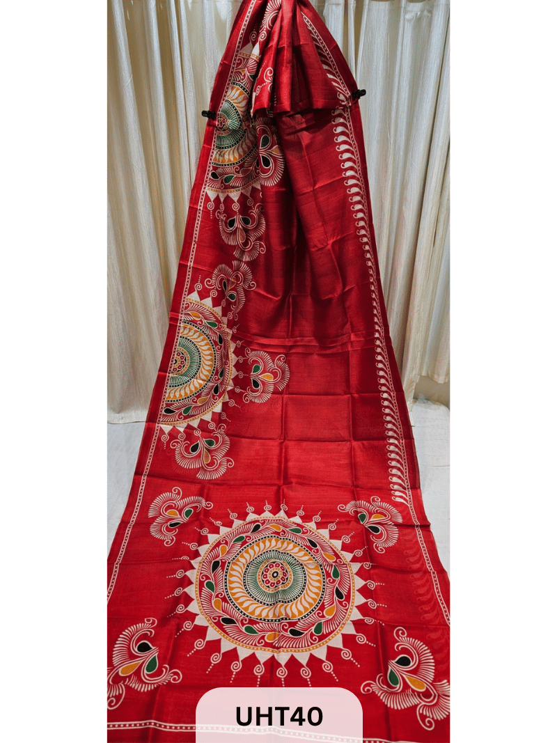 PURE MURSHIDABAD HANDPAINTED SAREE