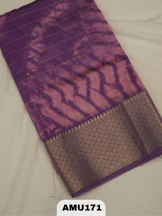 BANARAS RUSSIAN SILK SAREE WITH PRINTED