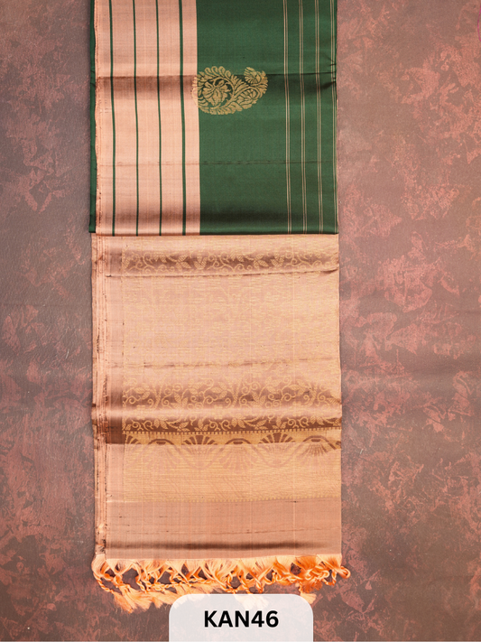 KANCHIPURAM HANDLOOM PURE SOFT SILK
