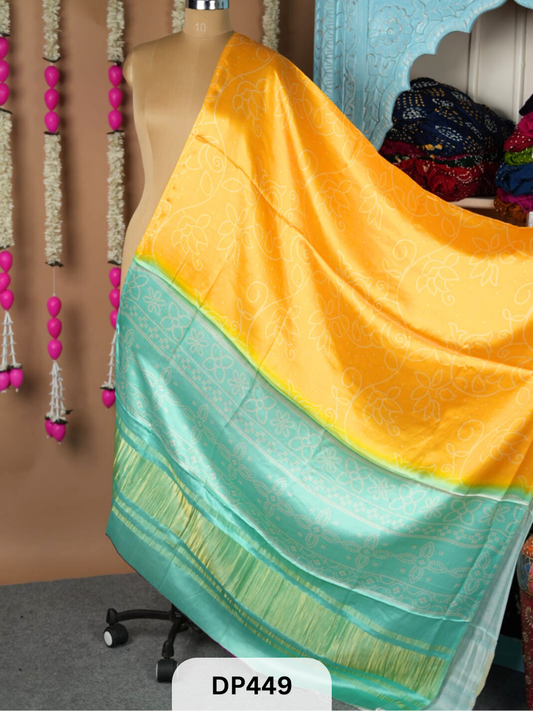 Gaji Silk with Lagidi patta Dupatta