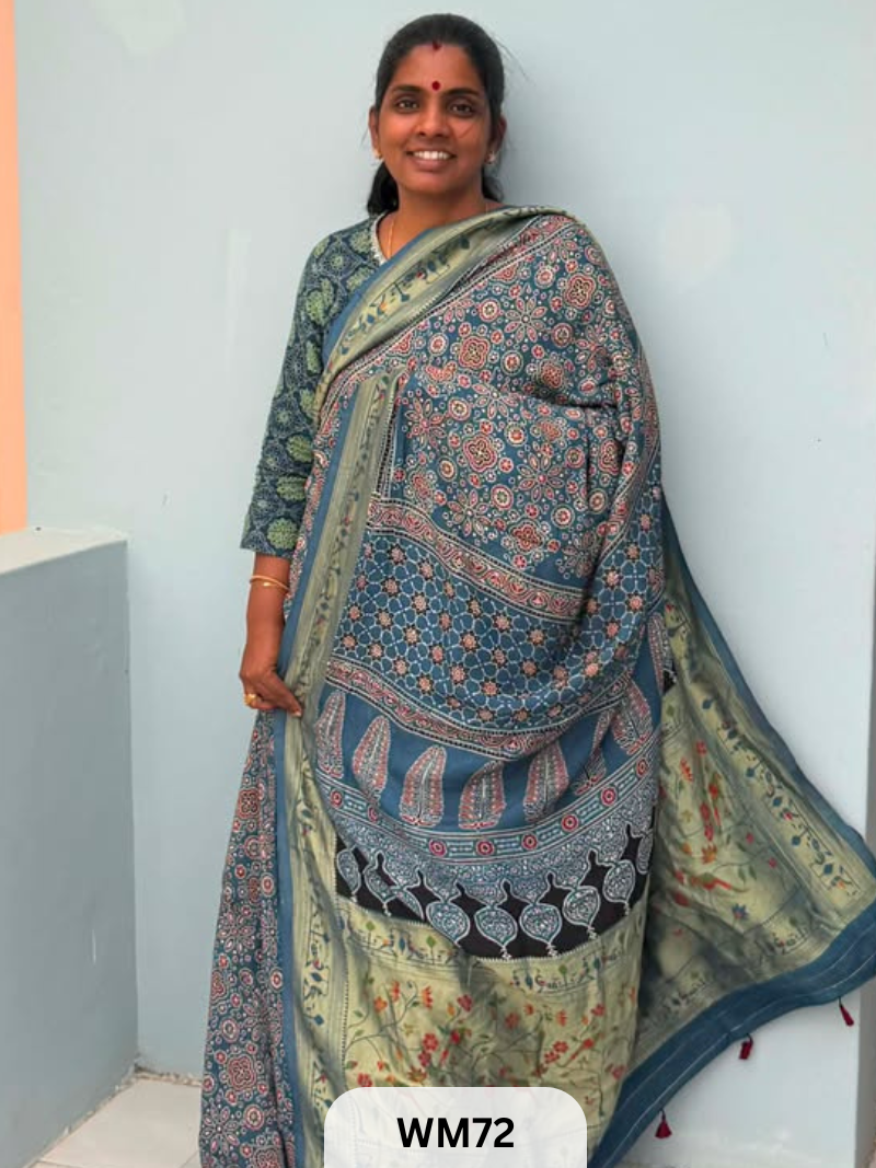 MODAL WITH PAITHANI SAREE
