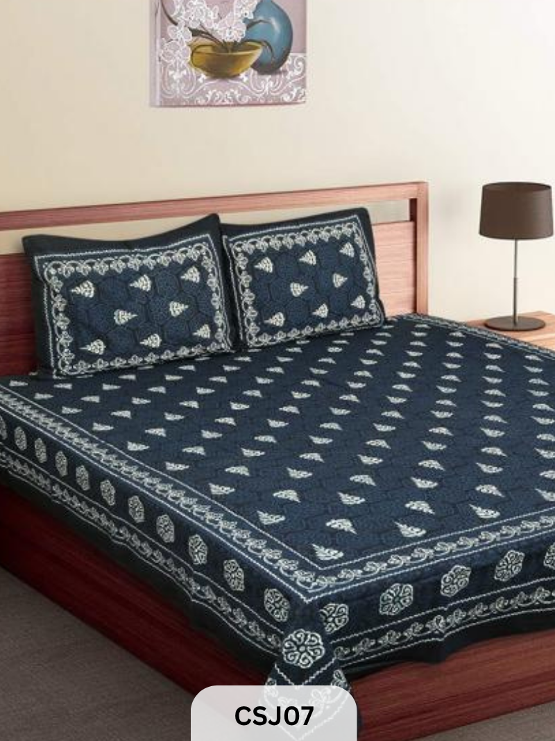 Indigo BED SHEETS-90*108