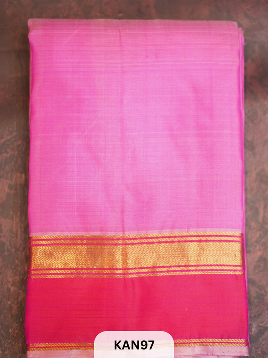 KANCHIPURAM HANDLOOM SMALL DOUBLE BORDER
