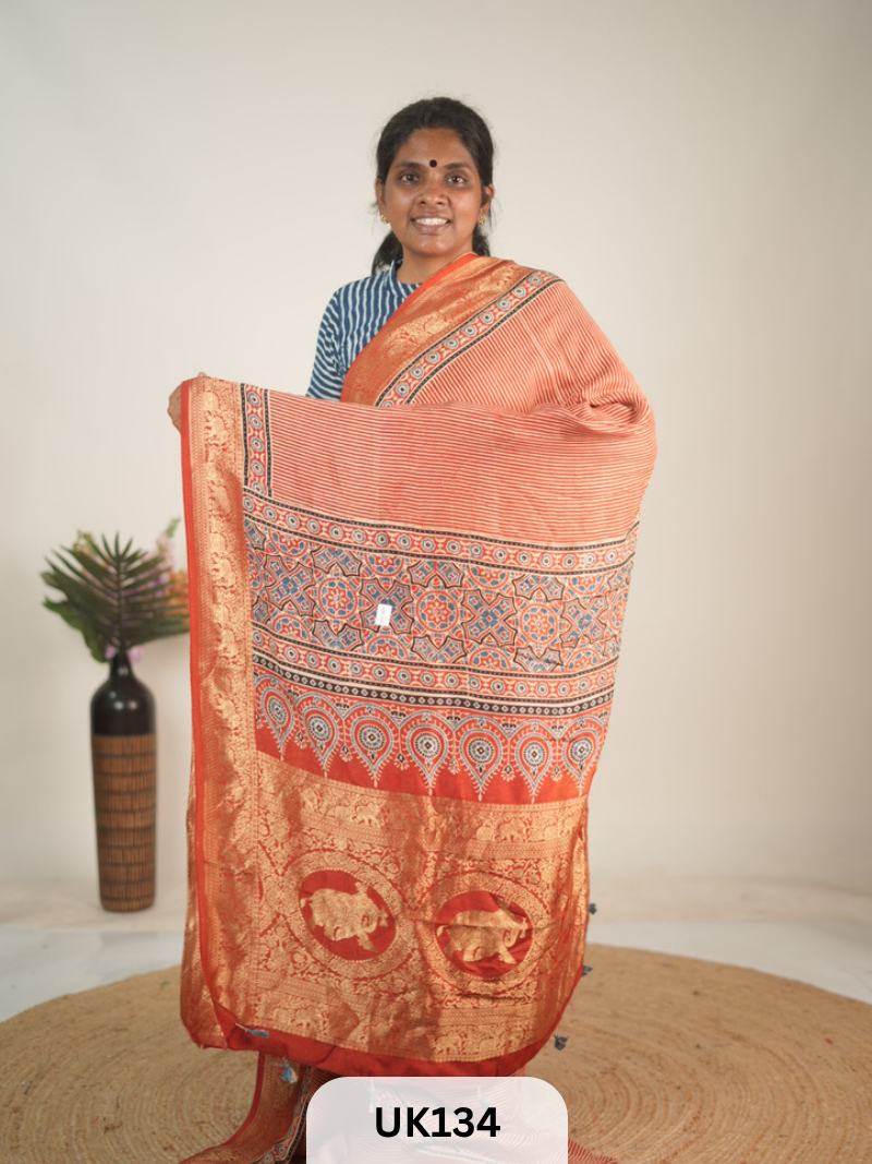 DOLA AJRAKH SAREE