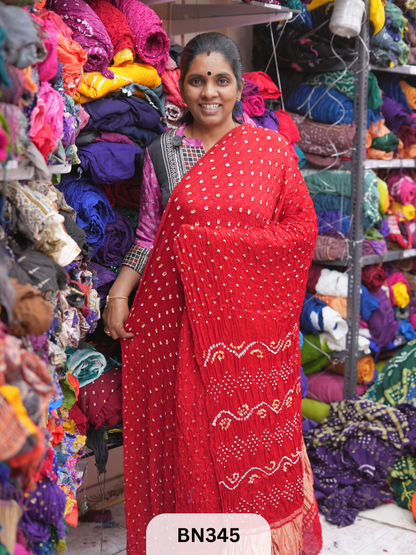 PLAIN MODAL GAJI HAND BANDHEJ - BEST BUY*