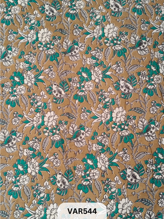 Kalamkari Hand printed - Fabric -2.5mtrs