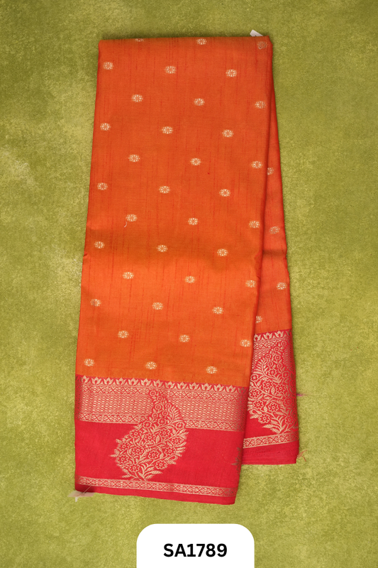 DUPION TUSSAR SAREE