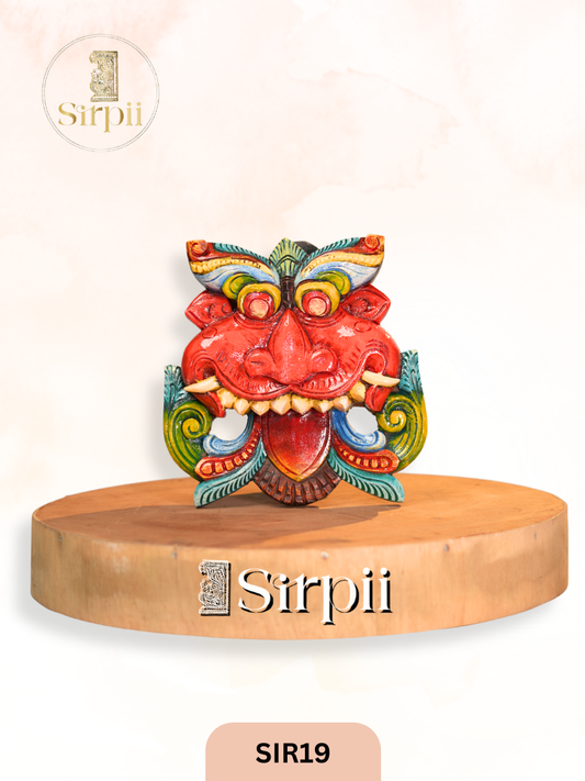 Wooden Handcrafted Drishti Bommai Decor - Height 12" INCH, WIDTH 12"INCH