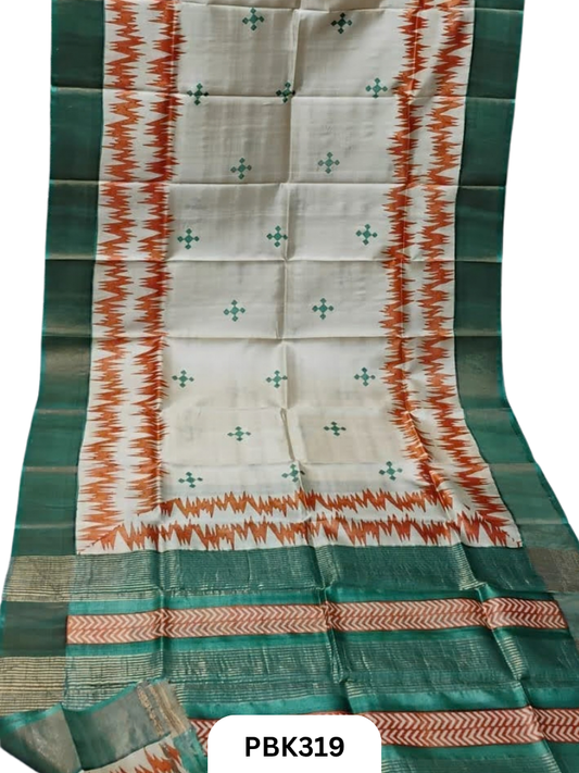 Pure Handloom Tussar Silk Saree