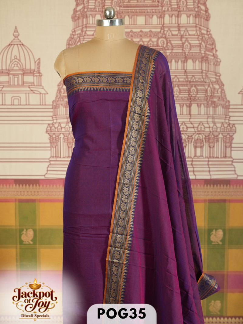 Narayanpet 2 Pcs salwar set-Top-4.50 mtr