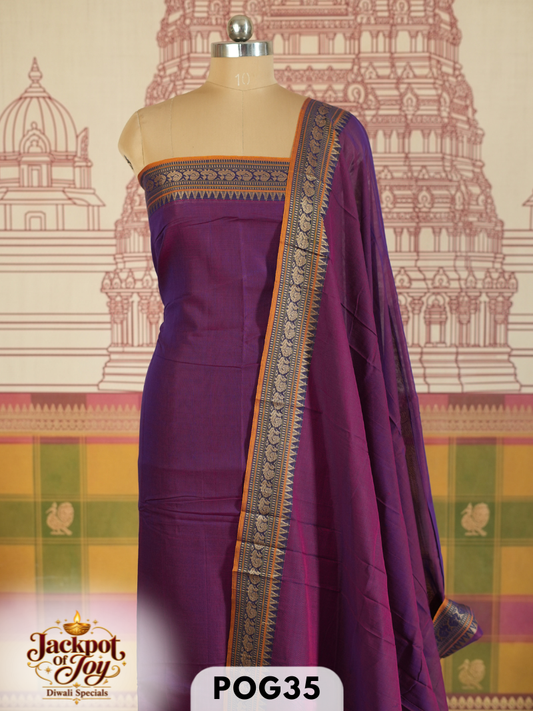 Narayanpet 2 Pcs salwar set-Top-4.50 mtr