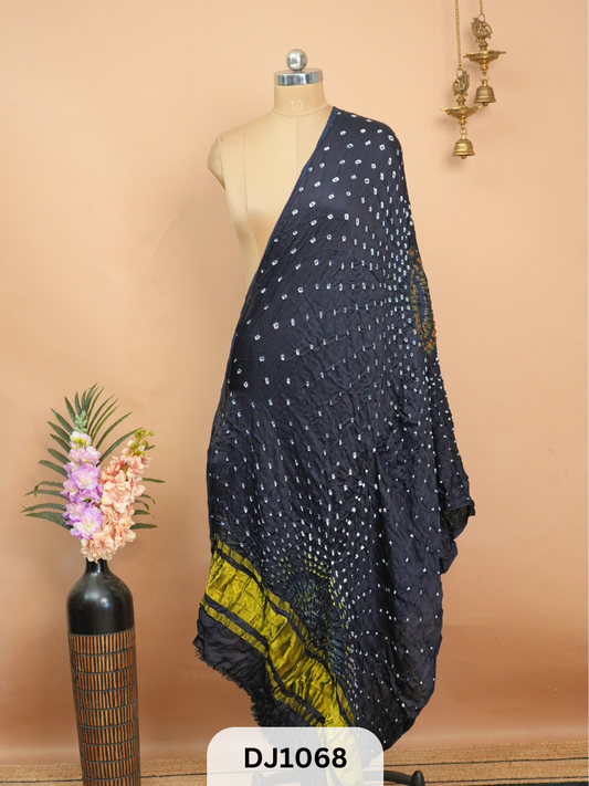 BANDHANI BORDERLESS WITH LAGDI PATTA - DUPATTA