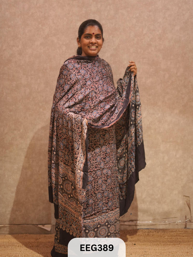 AJRAKH MODAL 2  PCS-UNSTITCHED