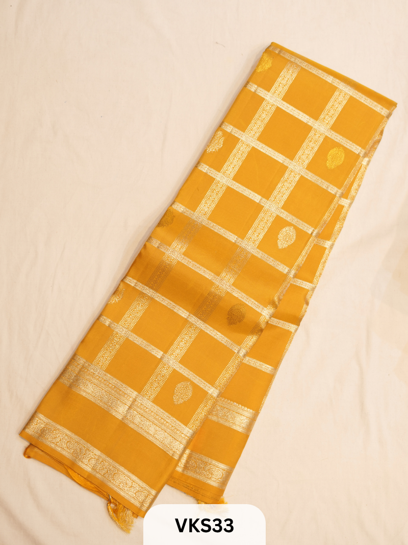 KANCHIPURAM KATTAM SAREE