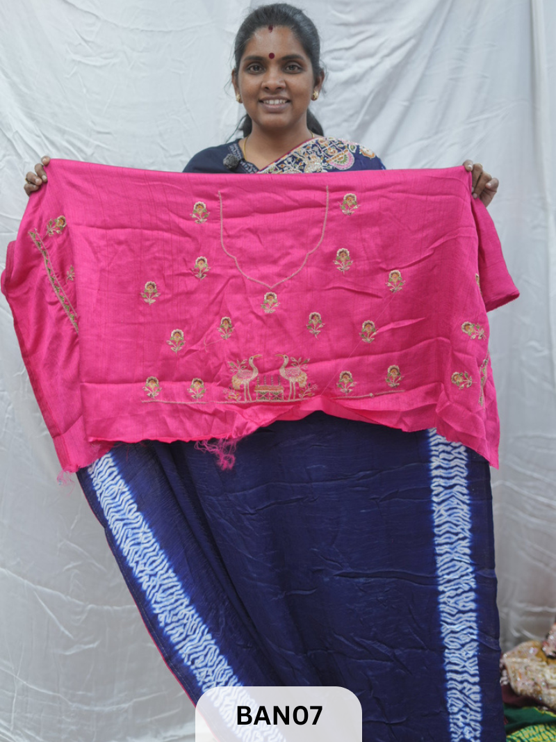 SHIBORI BANDHANI DESIGNER WORK SAREE