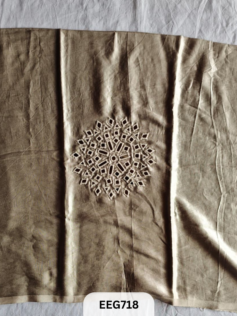 MASHRU MIRROR WORK UNSTITCHED BLOUSE  PIECE