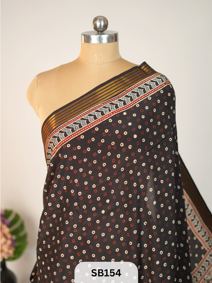 CHENNURI SILK WITH KANCHI BORDER