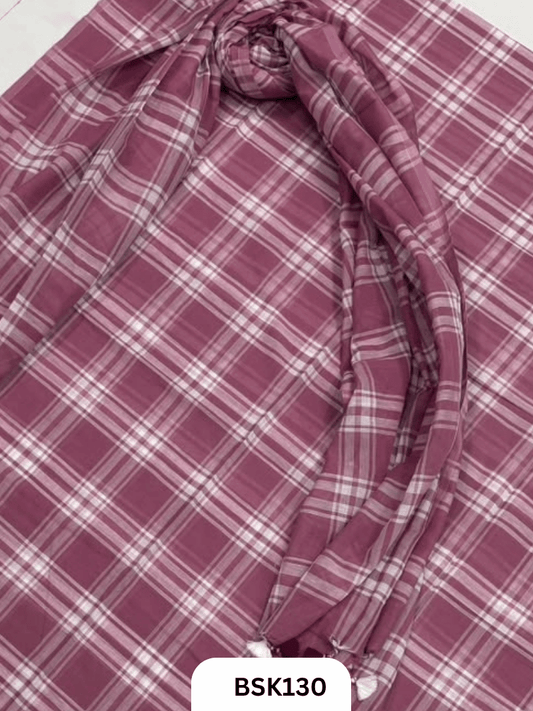 Mul Cotton Checks Top Duppata -2.5Mtr