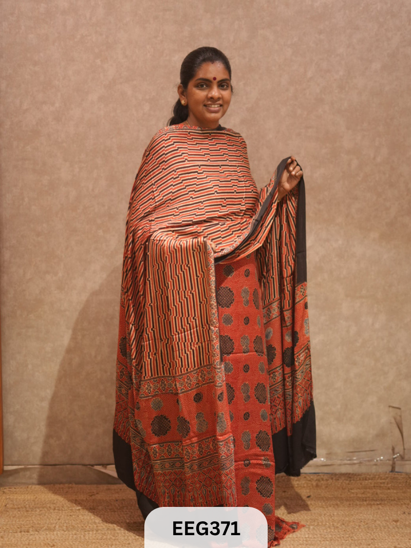 AJRAKH MODAL 2  PCS-UNSTITCHED