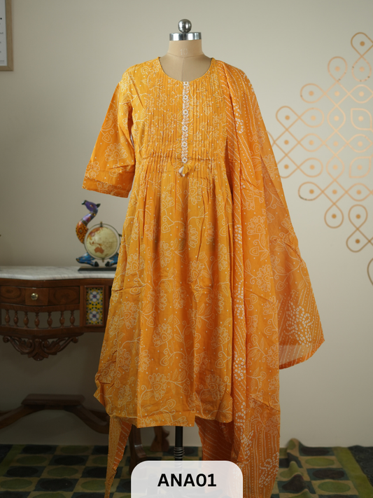 PLEATED KURTI 3PCS SET