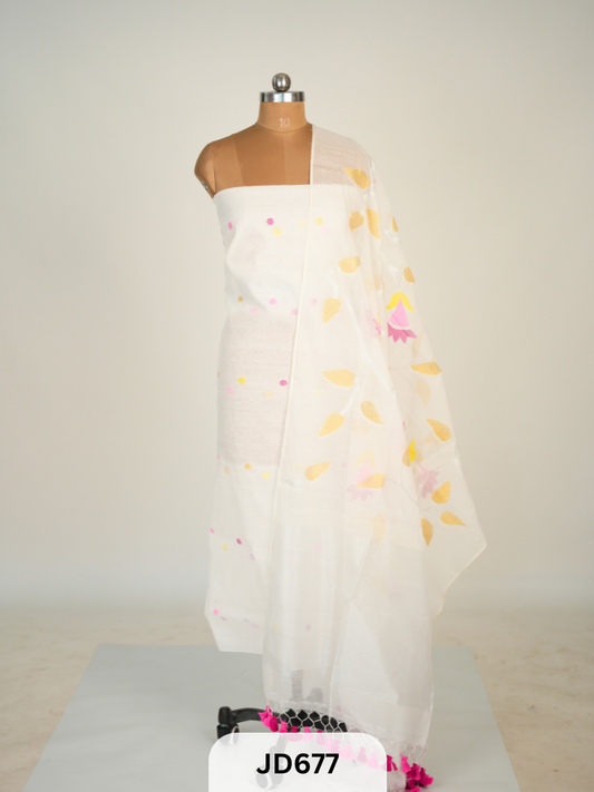 MUSLIN JAMDHANI PAITHANI TOP & DUPATTA | HANDLOOM