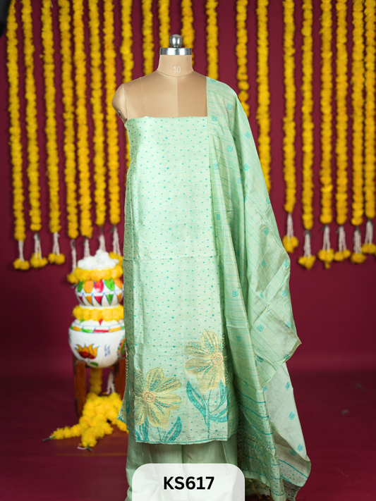 JAMDANI WEAVE SILK HANDWORK SALWAR