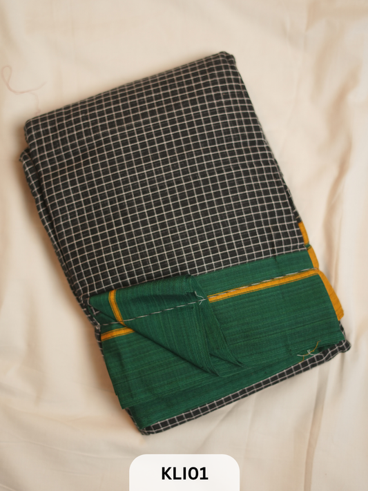 PURE HANDLOOM PETTADA ANCHU SAREE