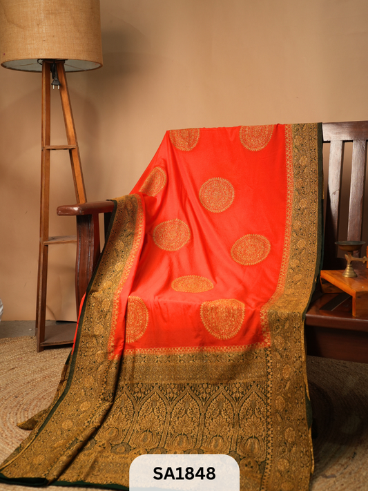 BANARASI KHADI GEORGETTE COCO ZARI SAREE