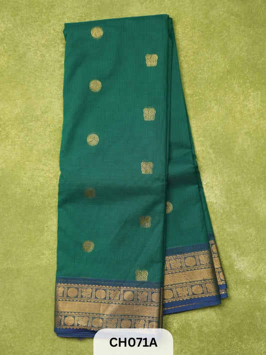 Chettinad Cotton Saree with Rich Pallu