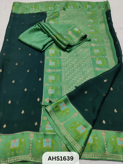 Pure Kota Manipuri Silk Weaving Saree With Blouse