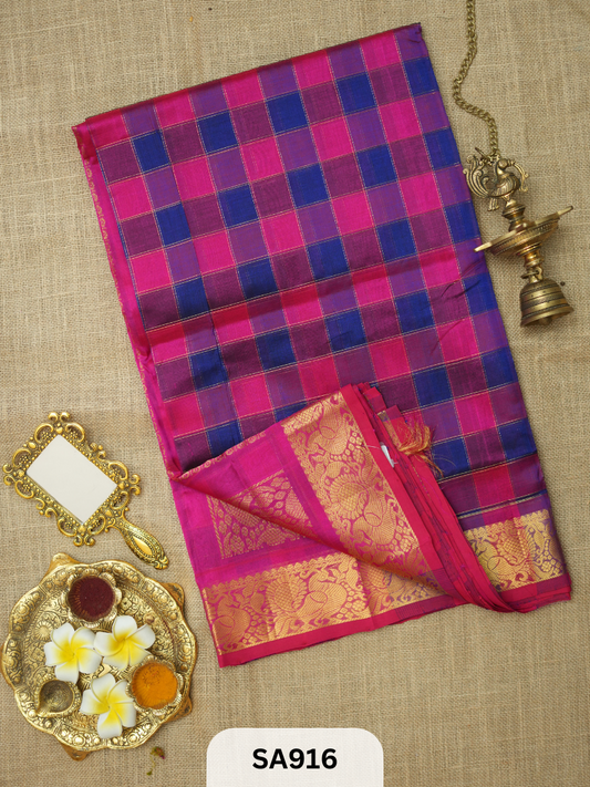 PURE HANDLOOM SILK COTTON SAREE | KANDANGI SAREE