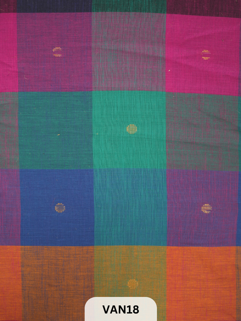 MADRAS KATTAM FABRIC -PRERMIUM POPLIM COTTON 1 MTR