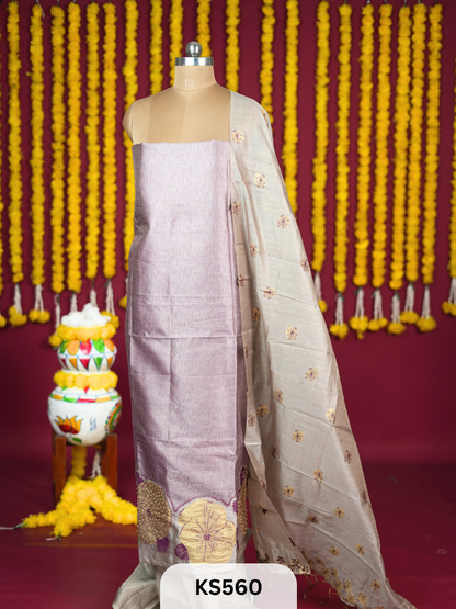 JAMDANI WEAVE SILK HANDWORK SALWAR