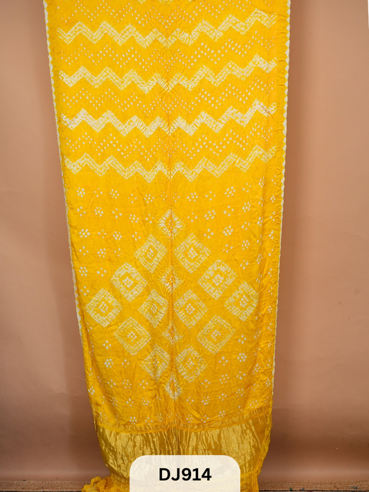 BANDHANI SHIBORI SAREE WITH LAGDI PATTA