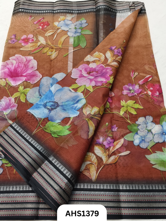 Pure Kota Cotton Digital Print Saree
