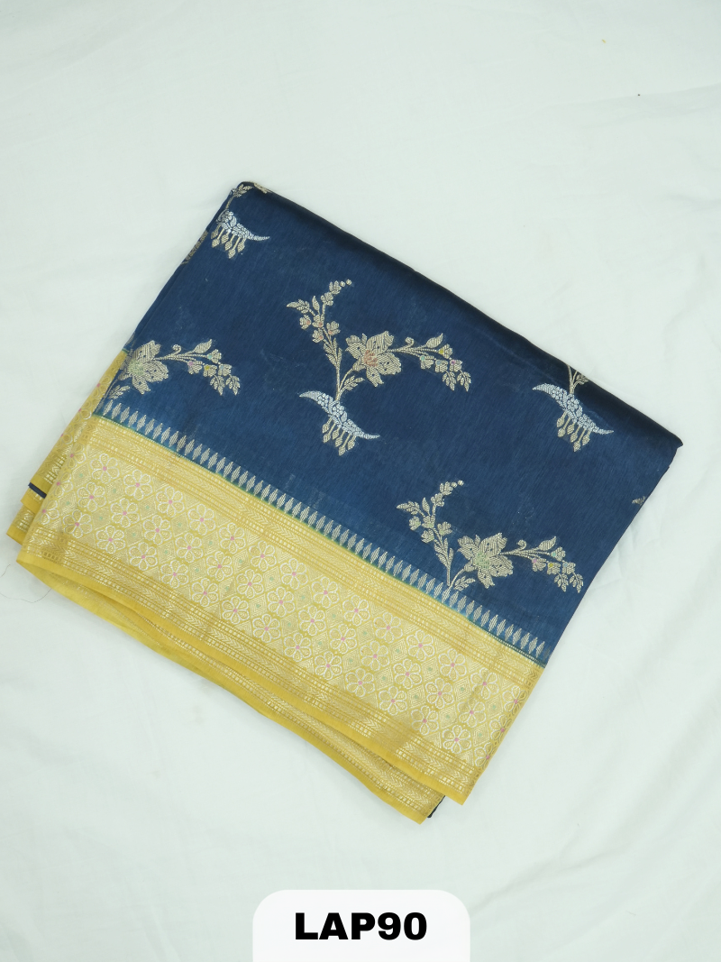 Banaras kora dupion silk saree