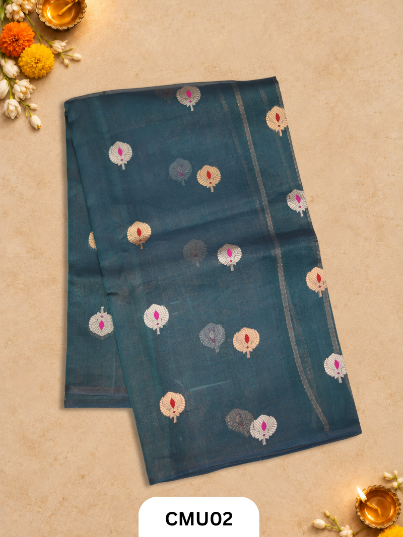 Pure Handloom Kora Banaras Saree