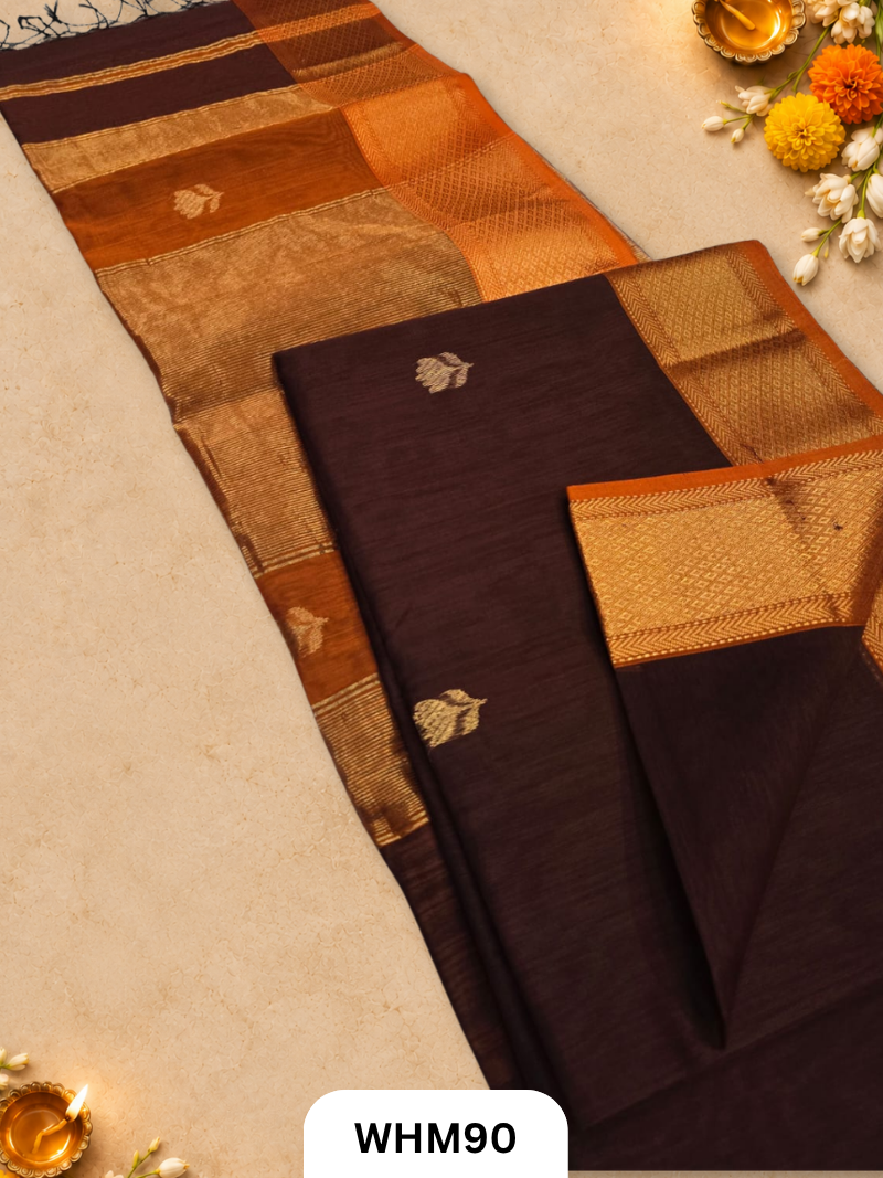 Maheshwari handloom Lotus butta sarees