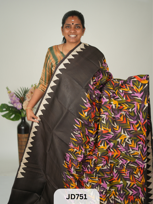 BISHNUPURI SILK WITH BATIK SAREE