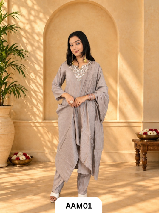 Premium Mul Chanderi Salwar Suit