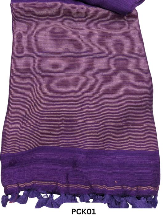 Pure Handloom Matka Plain Saree