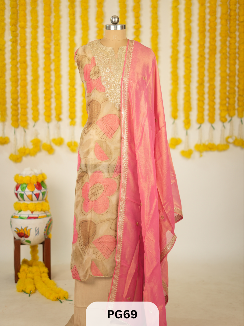 PREMIUM SILKY TISSUE SALWAR SUIT