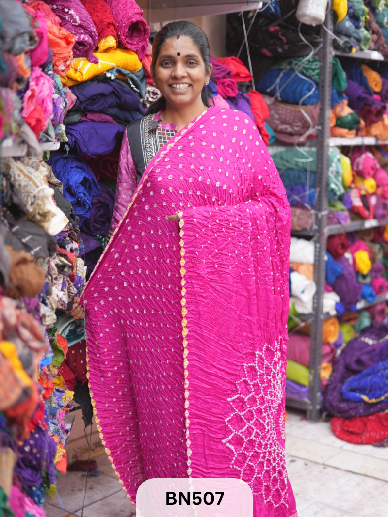 SEMI TISSUE WITH MAKDI PALLU - LADGI PATTA