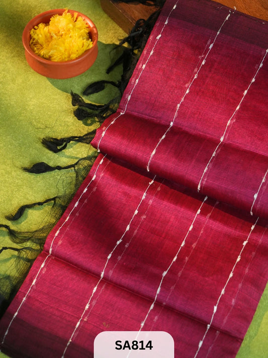 MANGALGIRI PATTU JUTE  BUTTA  SAREES