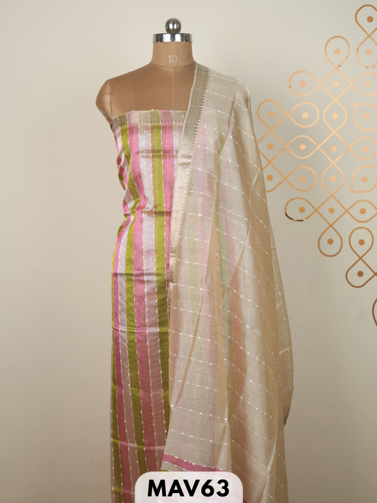 Mangalgiri pattu 2 pcs salwar suit