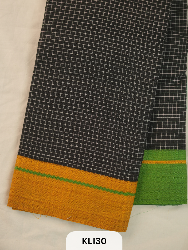 PURE HANDLOOM PETTADA ANCHU SAREE