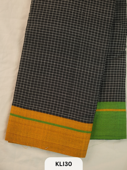PURE HANDLOOM PETTADA ANCHU SAREE