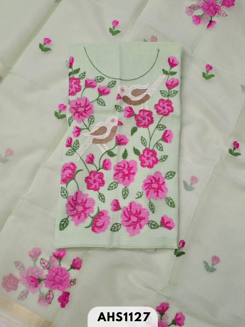 Kota Doria Embroidery 2 pcs Salwar set