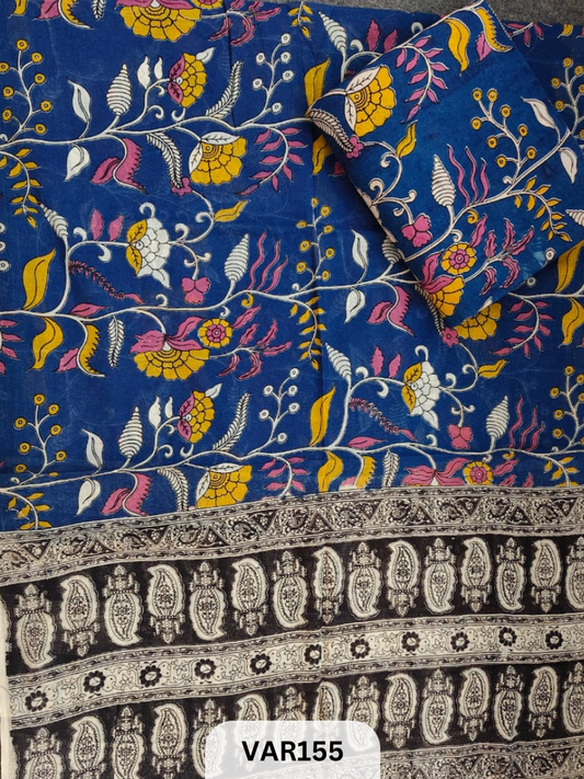 KALAMKARI COTTON TOP AND DUPPATA - 2PCS